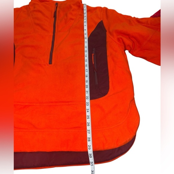 {NWOT Free People Movement Climber Fleece Oversized Pullover Blaze Combo Large} - Picture 5 of 7